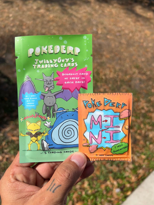 derpy pokemon card packs POKEDERP mini Pack