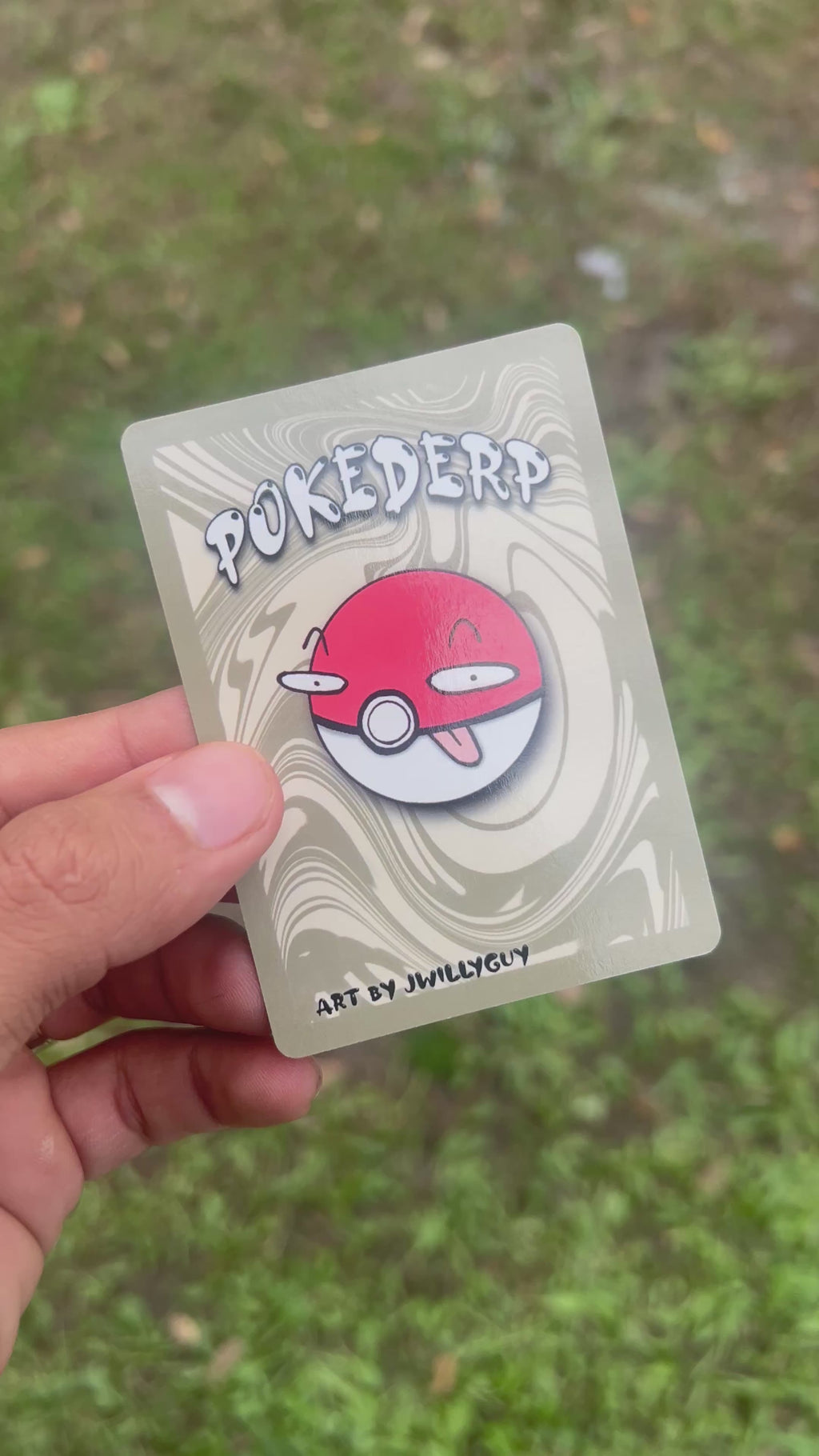POKEDERP Limited Full Art Detox Card